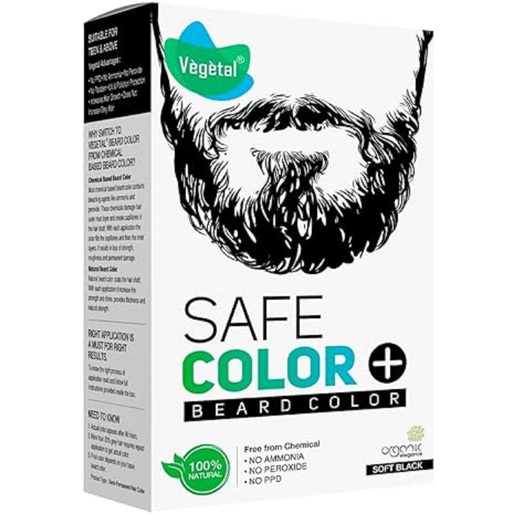 @Vegetal Safe Color Beard Color Soft Black 25gm UK84 50%OFF