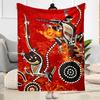 Australian Aboriginal Style 5 Blanket Durable Comfort Perfect for Bedding Bed Picnics All-Season Use Playful Design Gift for Travel Home Birthdays