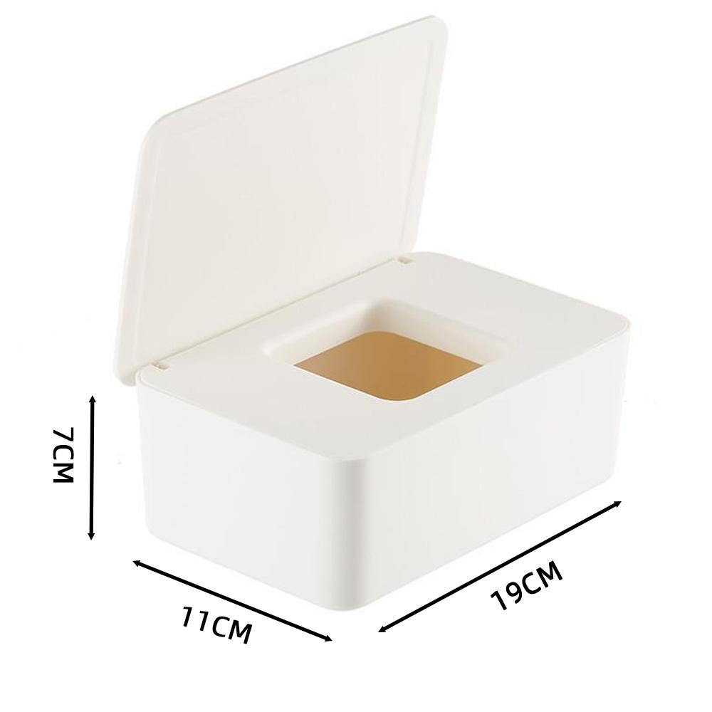 

Wet Tissue Box Wet Wipes Storage Box Sealed with Lid Living Room Kitchen Desktop Wet Wipes Container Plastic Sealed Tissue Box белый