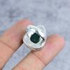 Green Jade Gemstone Handmade 925 Sterling Silver Jewelry Ring Size 7 M-2573