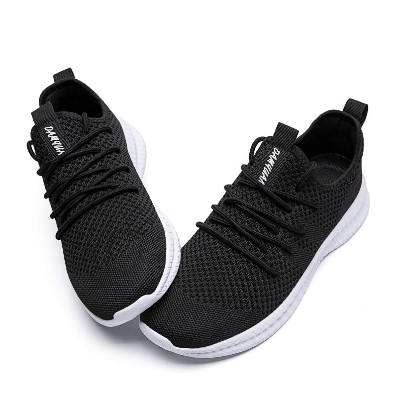 fashion Fujeak Light Casual Men's Sneakers Breathable Mesh Anti-slip Running Shoes Plus Size Fashion Classic Solid Colour Men's Shoes