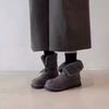 Retro Cuffed Snow Boots Women's New Winter Versatile Fleece Warm Belt Buckle Fluffy Cotton Shoes