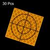 uxcell Survey Reflectors, 40mm Self-Adhesive Reflective Tape for Survey Marking, Orange, 30 Pieces