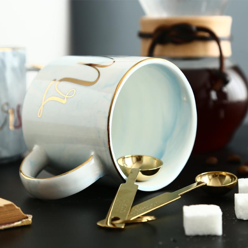 Marble Design Ceramics Mug 400ml Couple Cup Home Office Coffee Tea Cup