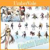 Genshin Impact Barbatos Keqing Barbara Hutao Acrylic Figure Stand Ideal For Decor
