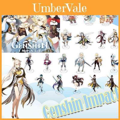 Genshin Impact Barbatos Keqing Barbara Hutao Acrylic Figure Stand Ideal For Decor