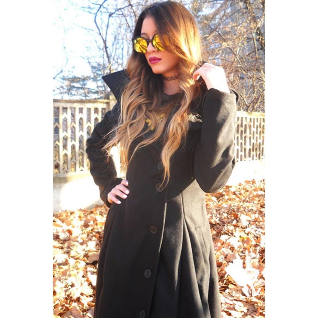 Women's Asymmetrical Hem Double-faced Wool Coat Windbreaker 2025 Direct from Manufacturer