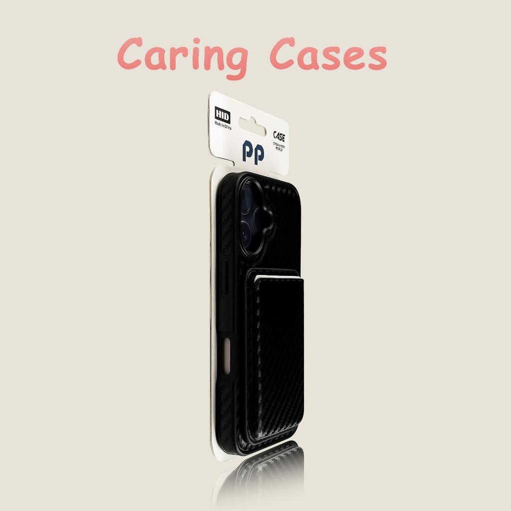 For iPhone 17 Pro Max Case Black Cross-Grain MagSafe Card Wallet Shockproof Protective Design Compatible with iPhone 16 15 14 13