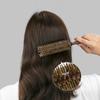 Glattes Köperhaar, runde Rolle, Holz-Haarbürste, Wildschweinborsten, Nylon-Haarkamm, antistatische Bürste, zum Blasen und Locken, DIY-Friseur