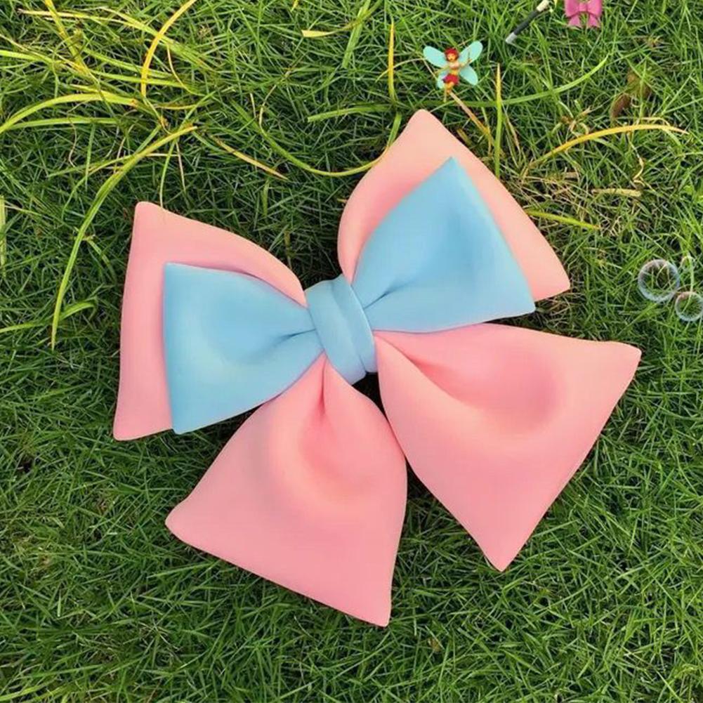 Dual-color Bow Motorcycle Helmet Decoration Electric Bike Helmet Accessories for Car Body Decoration Bowknot For Girl Women