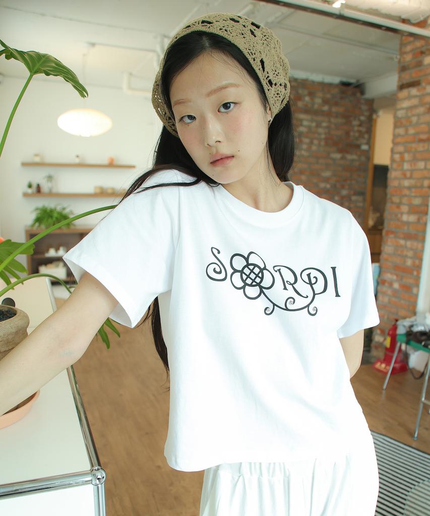 SORDI Garden Lettering Tee_White