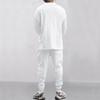 Men's Versatile Jacquard Knit Sweater and Casual Long Pants Set