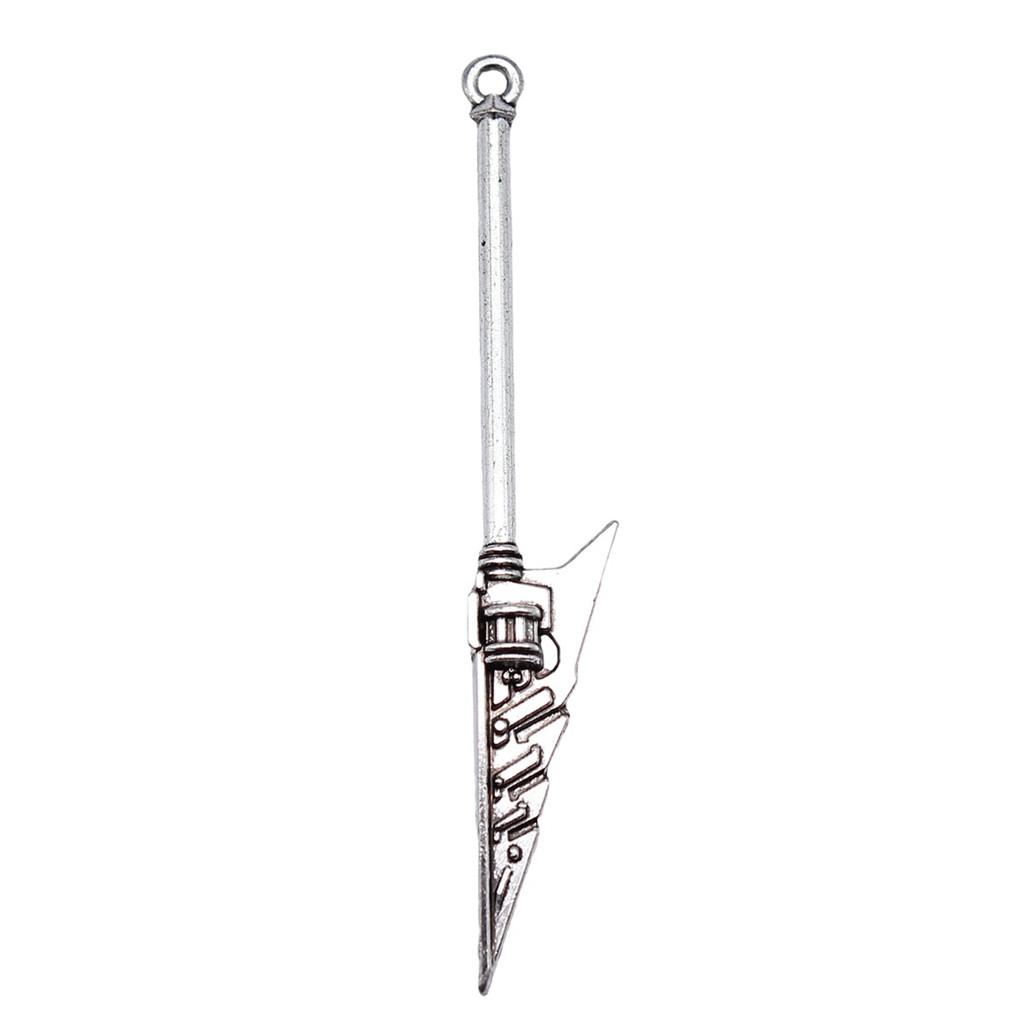 Anime Charms Multi Color Medieval Sword Pendants For Fantasy Warrior Themed Jewelry