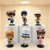 6Pcs/Set Detective Conan Summer Garden Party Series PVC Conan Edogawa Mouriran Jimmy Kudo Figure Collectible Decor Model Toys