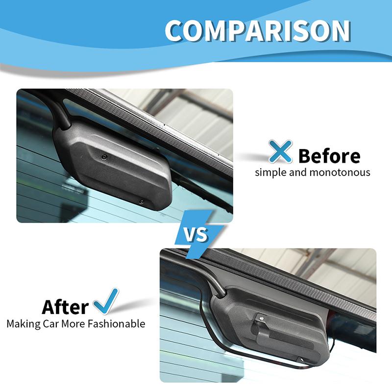 Držák kliky skla zadních dveří, montážní držák vhodný pro Jeep Wrangler JL 2018 Up, doplňky do interiéru