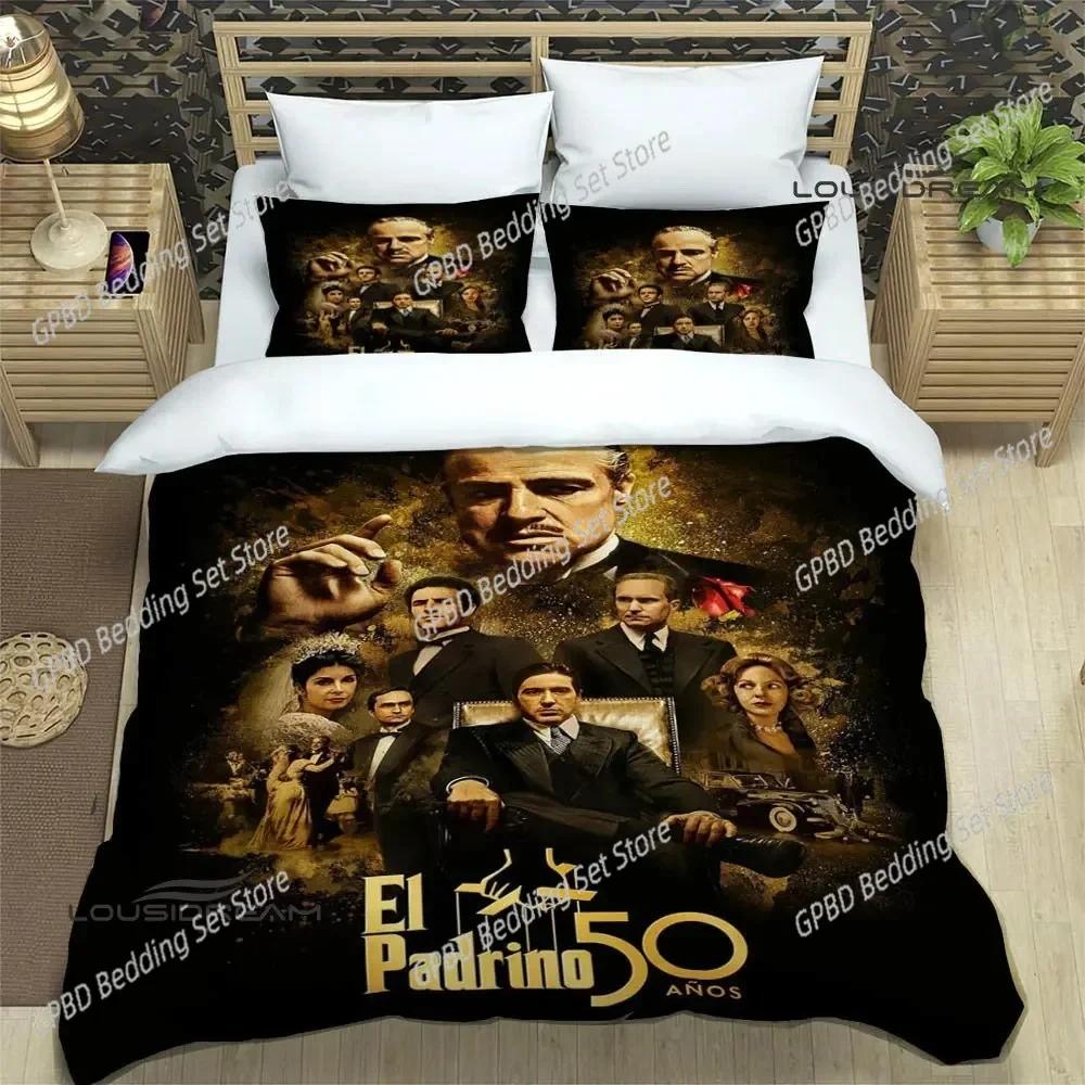 Comforter The Godfather Bedding Set 3D Printed Suitable For Bedroom Kids Home Textile