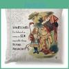 Alice Print In Wonderland Cartoon Pillow Case Cotton Linen Square Cushion Cover