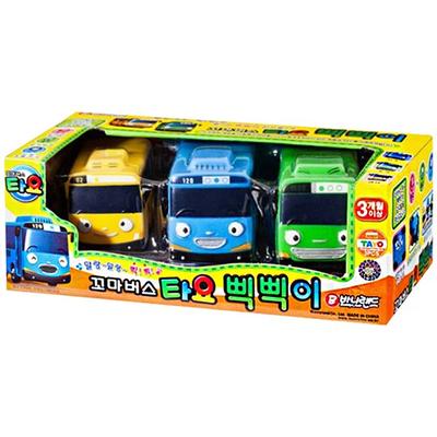 Sada 3 kórejských detských hračiek Tayo Little Bus Beep Beep