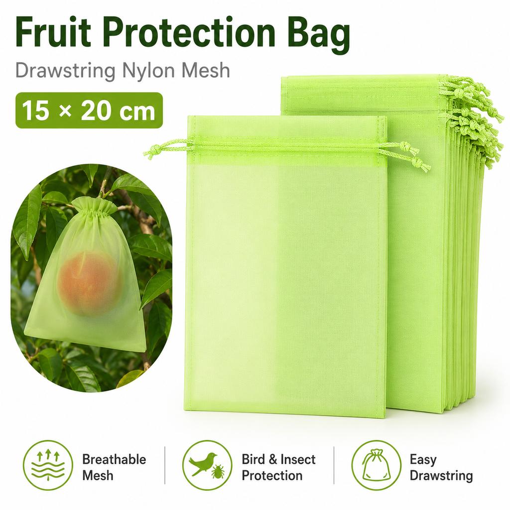 2026 New Fruit Protection Netting Bags Anti-Bird Mesh Cover Plant Grow Bags for Strawberry Grape Vegetable Garden Tools