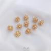 Inlaid Zircon Pine Cone Pendant - 14K Gold-Filled, Tarnish-Resistant, DIY Bracelet & Earrings Handmade Jewelry Charm