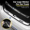 For Volkswagen 1pcs Car Rear Bumper Trunk Load Edge Protector Guard Trim Transparent Sticker For Volkswagen Golf-6 7 4 5 POLO Pa