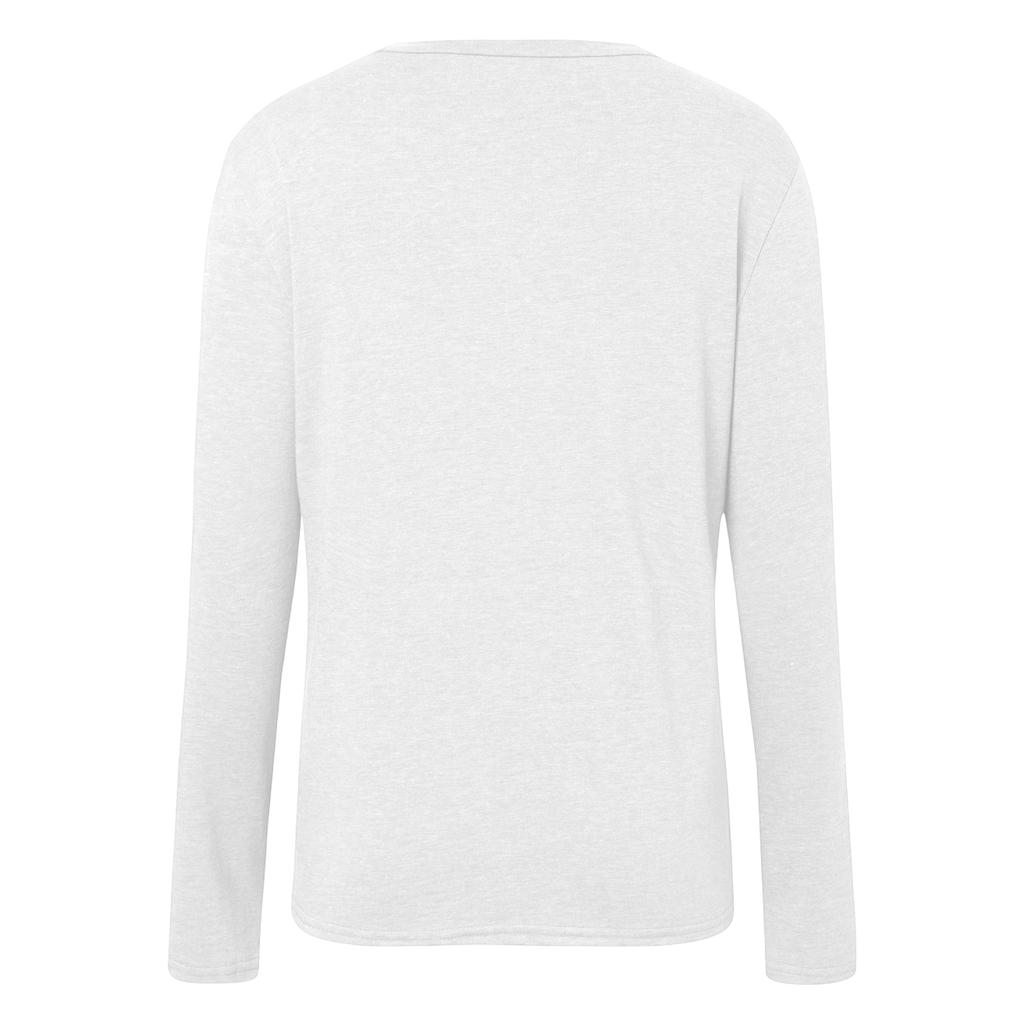 Women's Long Sleeve Shirt Pleated Round Neck Casual Loose Fashion Tops