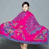 Women New Arrival Cashmere Pashmina Shawl Scarf Lady Thick Double-Sided Jacquard Shawl Scarves Square Tassel Muslim Hijab