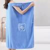 Wearable Towels For Women Body Shower Robe Bath Towel Wearable Quick Dry Coral Fleece Bathrobe With Pocket For Home Spa Travel