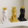 Nordic Lucky Lion Ornament With Resin Material For Living Room And Office