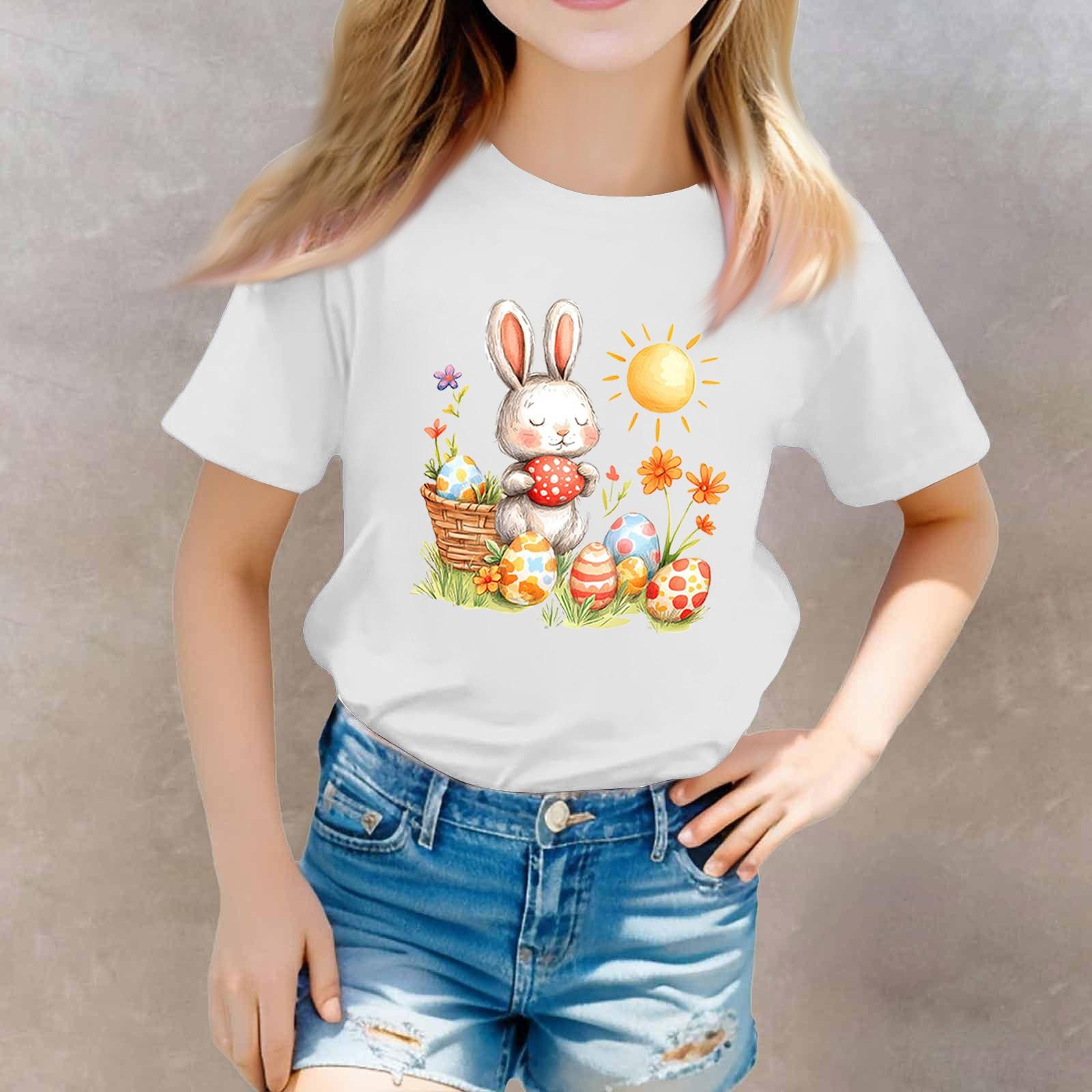 

Футболки для малюків, дівчаток, хлопчиків, дитячі футболки з принтом і короткими рукавами для хлопчиків і дівчаток 160 білий