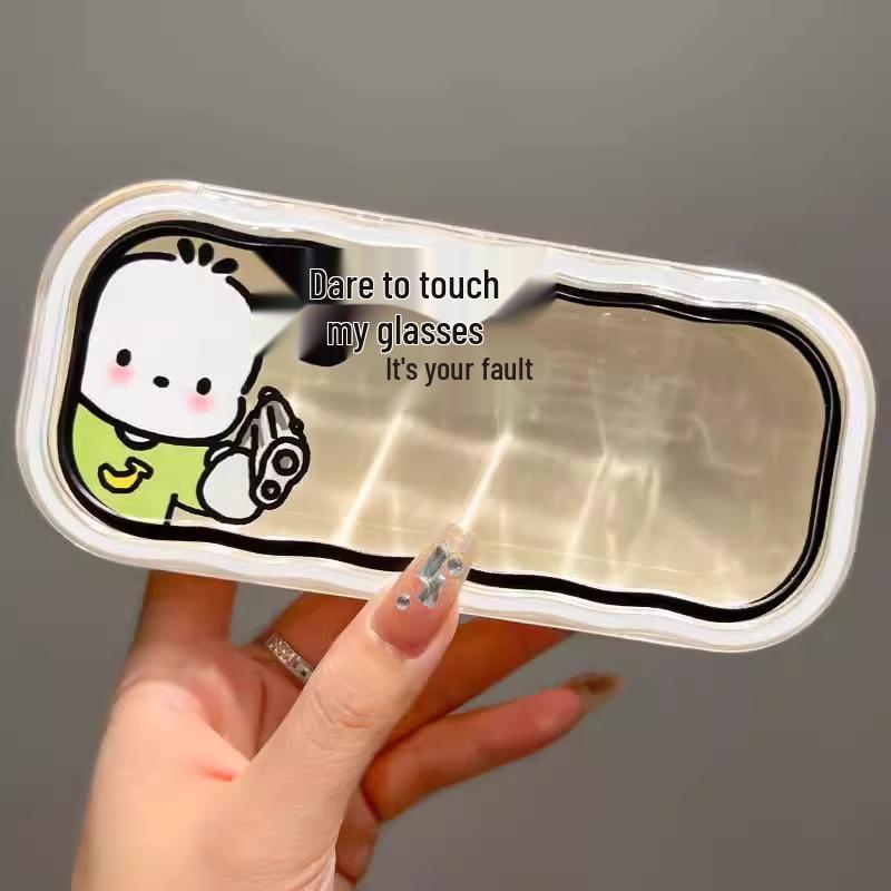 Transparent Kids' Eyeglass Case - Portable, Cute, Anti-Pressure & Anti-Fall for Myopia Glasses or Sunglasses.