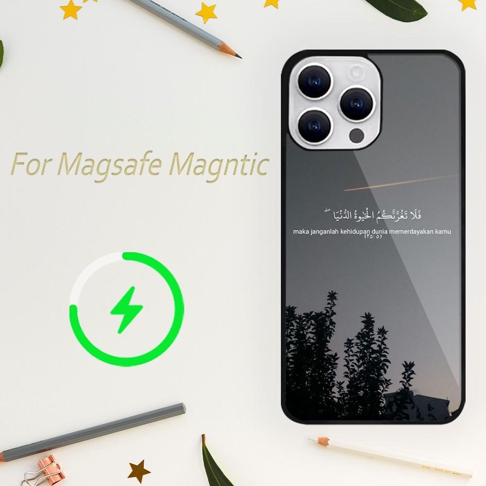 

Коран мусульманская сура Ихлас исламские цитаты чехол для телефона для iPhone 15 14 13 12 11 Plus Pro Max Magsafe магнитная беспроводная зарядка iPhone11promax