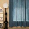 Solid-color Chiffon Curtains, French Retro Semi-blackout Drapery, Nordic Modern Style Simple and Light Luxury Privacy Curtains