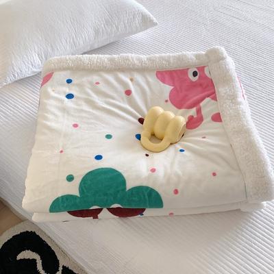 Neue Herbst und Winter Milch Lamm Plüsch Decke Quilt Abdeckung Decke Büro Sofa kinder Warenkorb Kissen Decke Abdeckung Decke