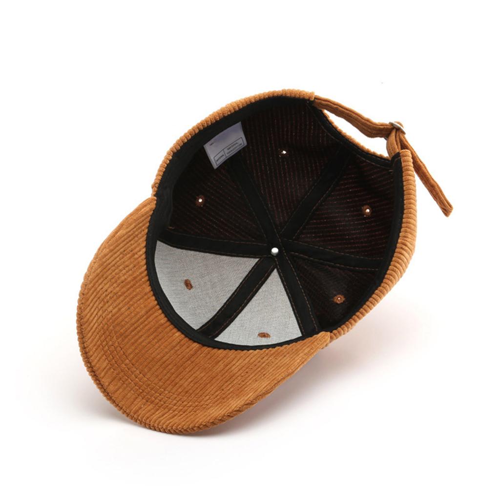 Corduroy Baseball Cap For Women And Men Solid Color Autumn Winter Sunproof Hat Sport Snapback Caps Warm Fashion Headwear