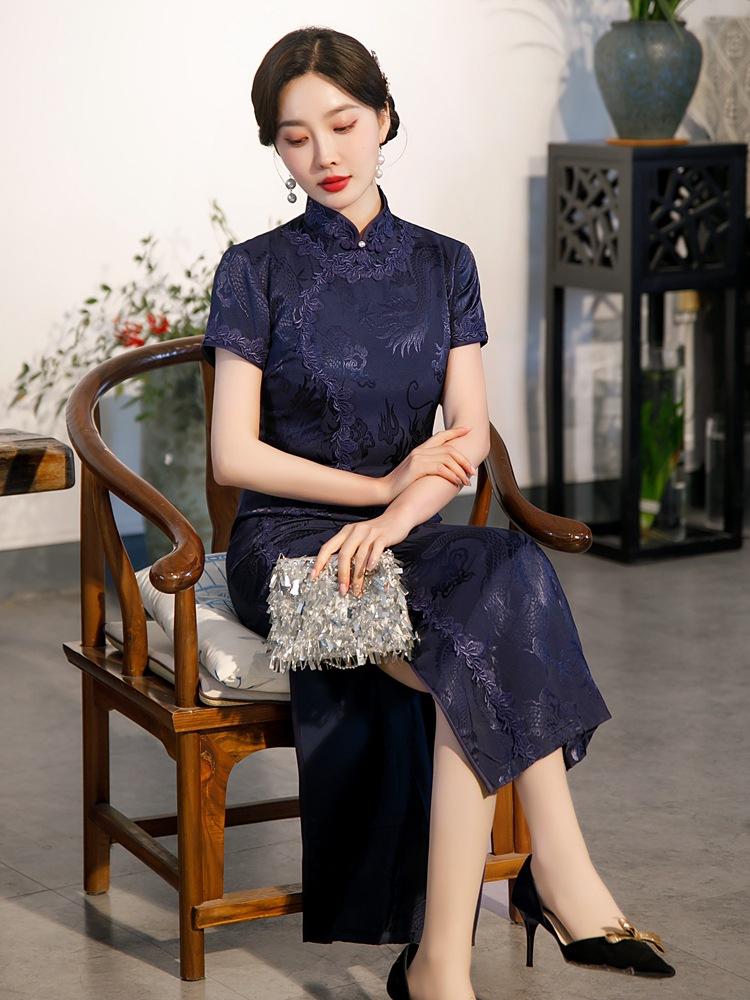1011 cheongsam improved version retro Republic of China style temperament long old Shanghai sexy and elegant 1111