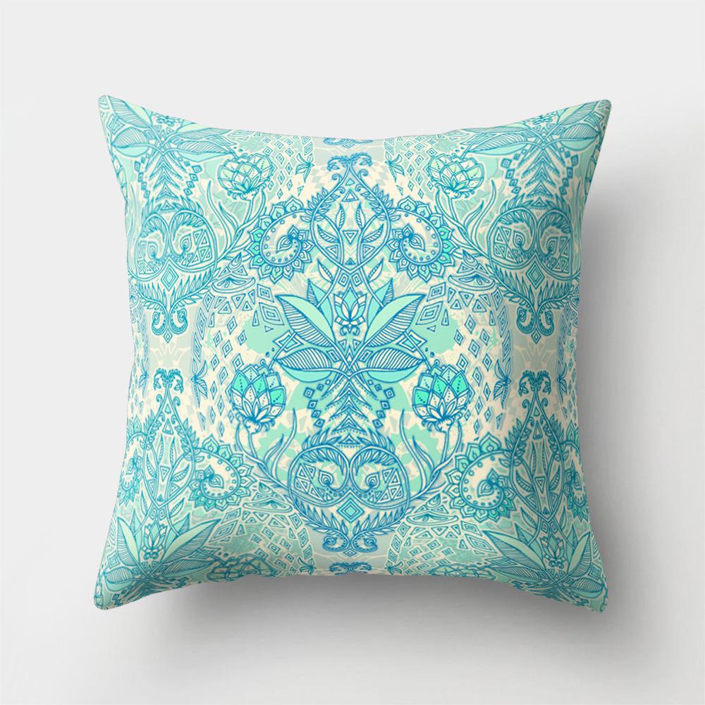 Creative Home Office Pillowcase Geometric Pattern Polyester Pillowcase