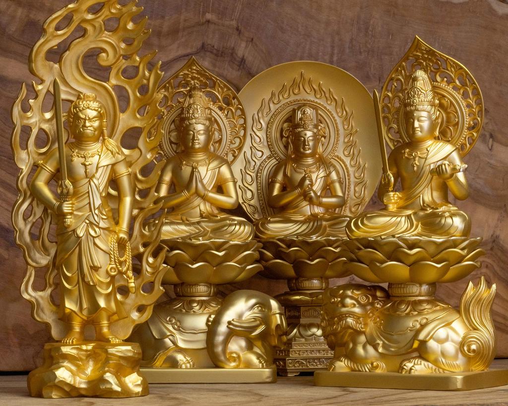 Buddha statue Manjusri Bodhisattva 15cm Buddhist Hideun Makita Original model in the year of the Zodiac guardian principal image Zodiac Takaoka