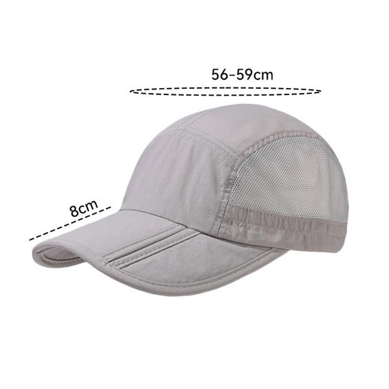 Outdoor Sun Hat Quick-Drying Net Cap Men Breathable Baseball Cap