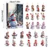 Christmas Countdown Blind Box, Cute Snowman Acrylic Pendant, Christmas Calendar Blind Box