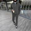 Men's Stand-up Collar Half-zip Trendy Suit Casual Men's New Sweatshirt Suit