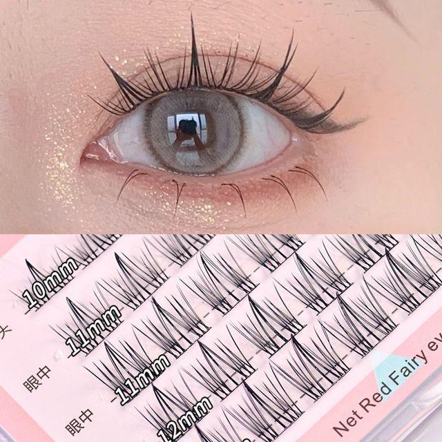 Могугу - Накладные ресницы Without Tweezers & Glue - Black - 11-13mm