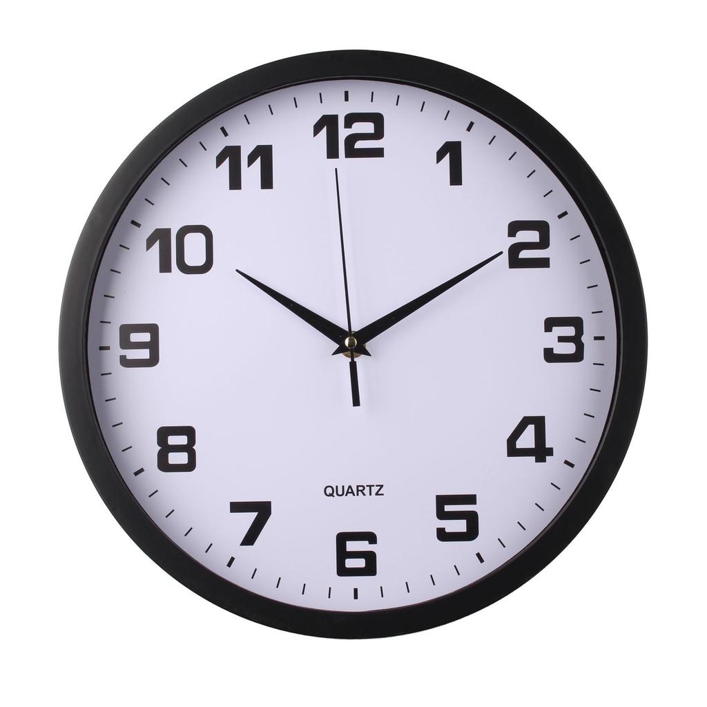 12-inch Creative Fashion Clock Simple Digital Silent Wall Clock Living Room Wall Clock