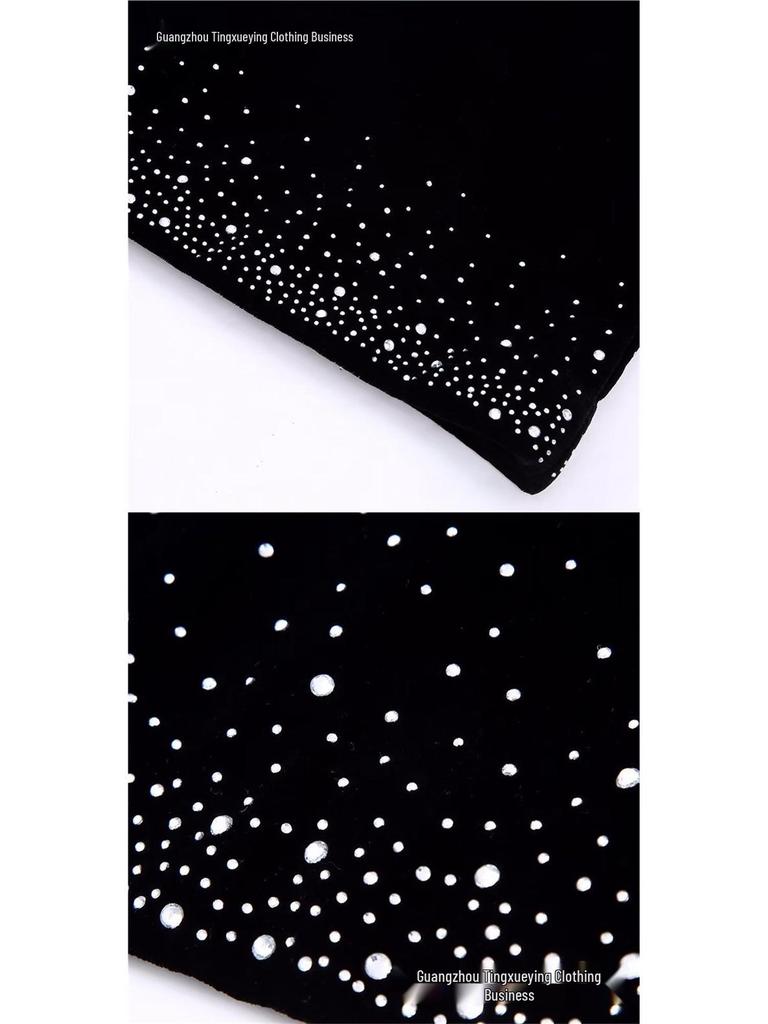 European & American Style Elegant Velvet High-Waisted Mini Skirt for Women - Autumn/Winter 2026 Collection