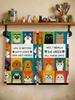 Kitchen towel 2 pcs polyester multi-colored