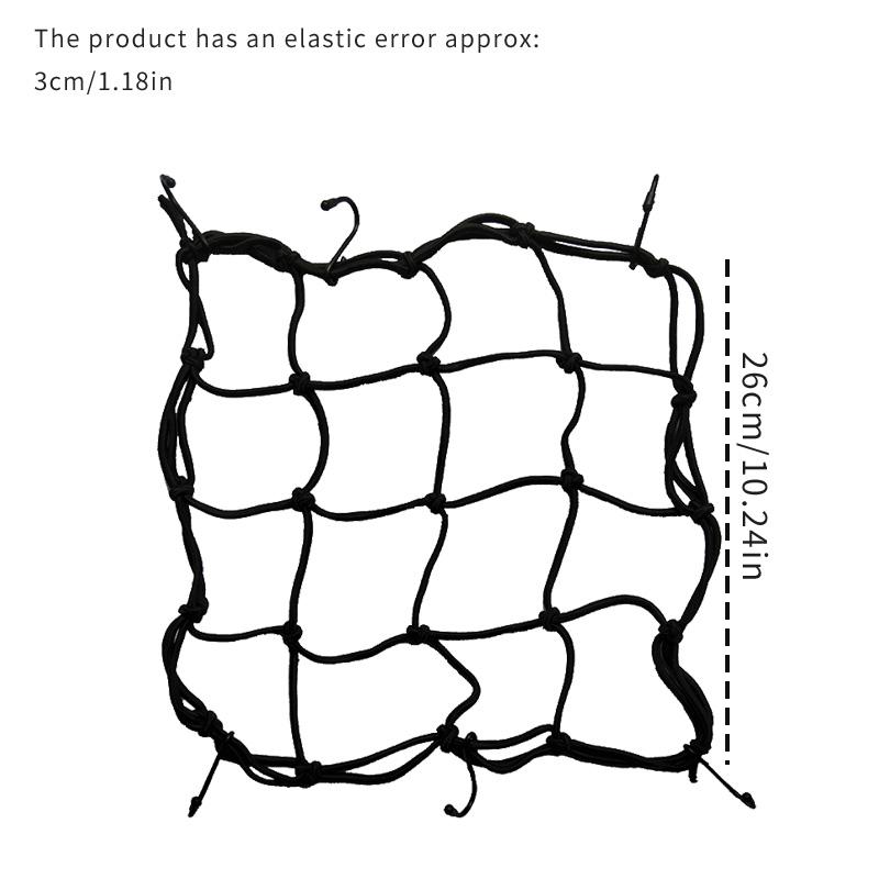 Elastická síťovaná kapsa na lano Kapsa na helmu na motorku Síťovaná kapsa na palivovou nádrž Popruh na síťku na zavazadla Síťovaná lanová krytka a síťka na nečistoty