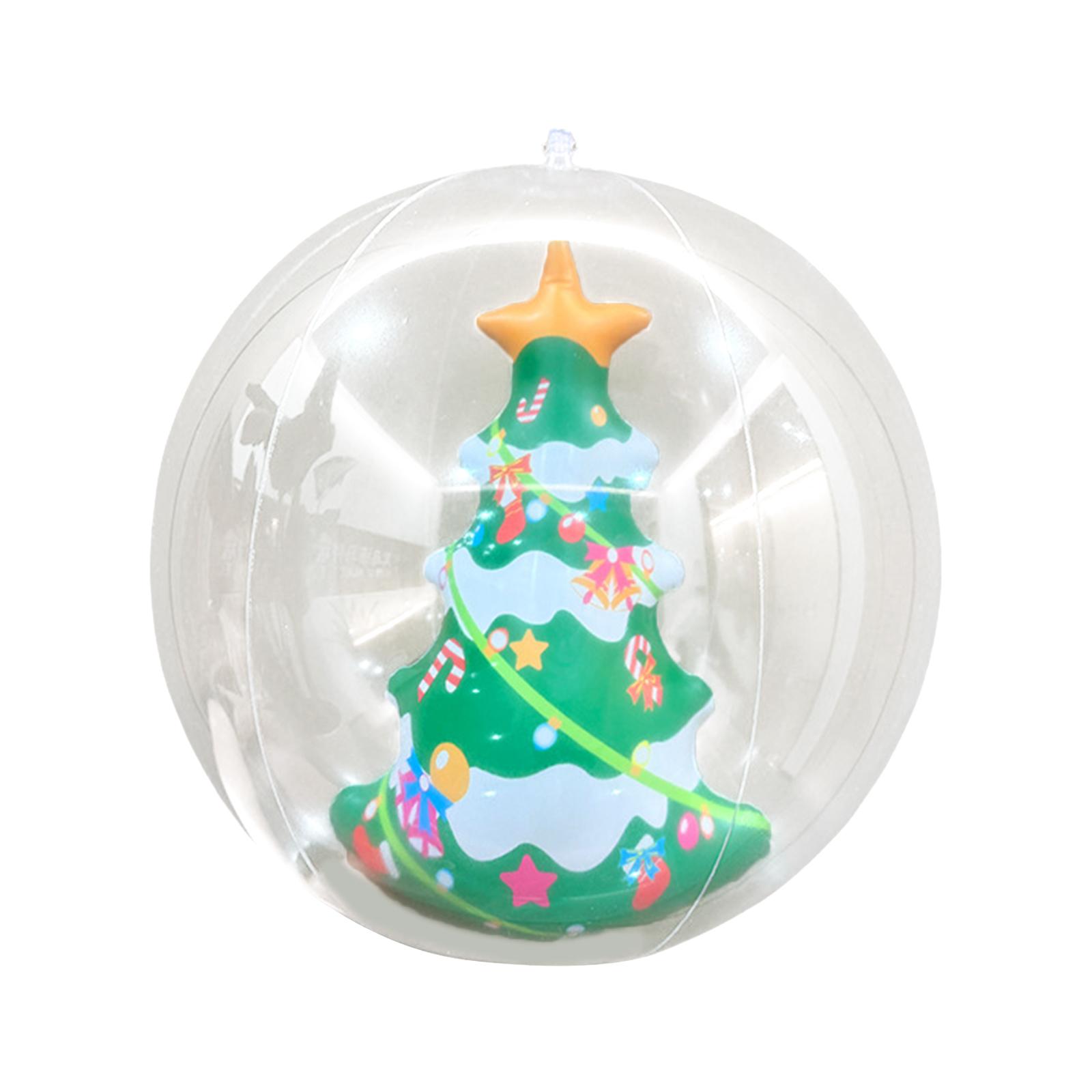 

35/60cm Inflatable Christmas Decoration Ball, PVC Christmas Inflatable Ball Popular Christmas Decoration for Indoor Outdoor 1PCS