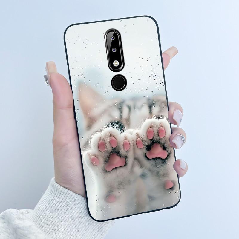 Casing For Nokia 5.1 Plus 6.1 Plus X5 X6 Luxury Dragon Cute Cool Boys Girls Soft silicon Phone Case Back Cover Black Matte Shell