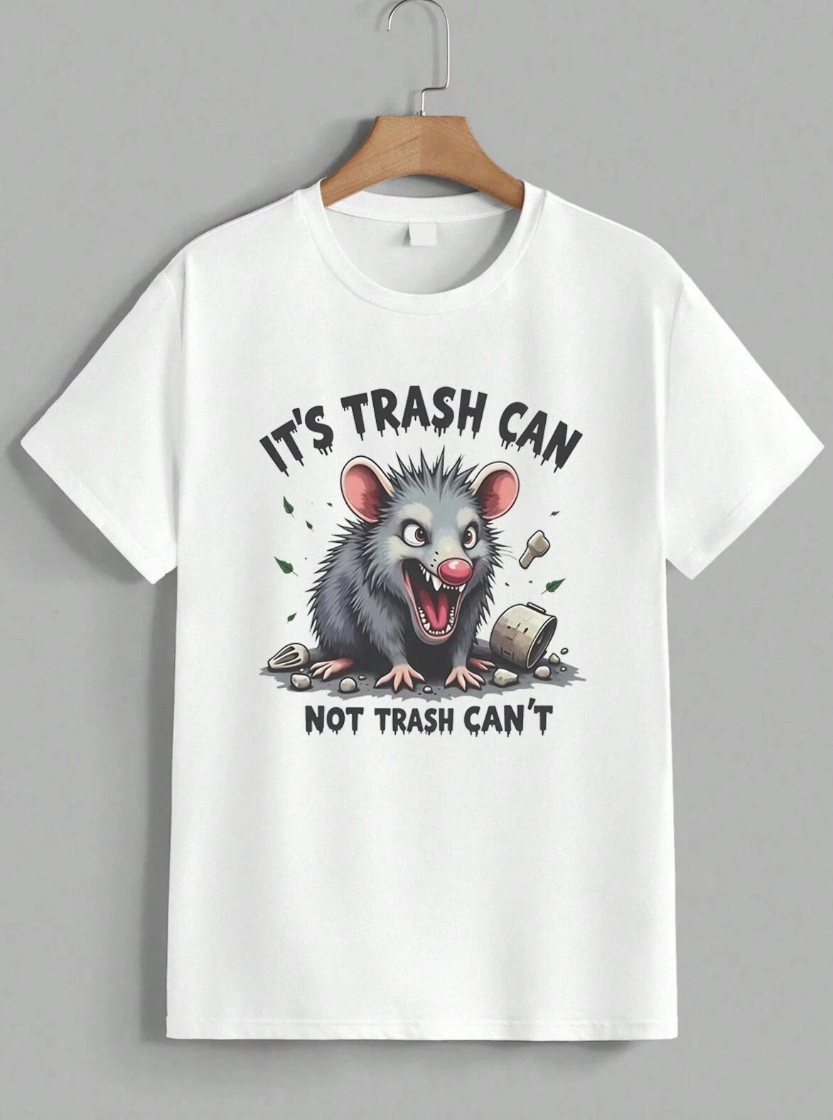 Funny Possum Meme T-Shirt Trash Can Not Trash Cant Sarcastic Opossum Tee Unisex XXXXL