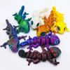 Neue 3D-Druck Chamäleonfiguren Mehrgelenkig Bewegliche Simulationsaugen für Heimaccessoires Kindergeschenk Zimmerdekoration 3d